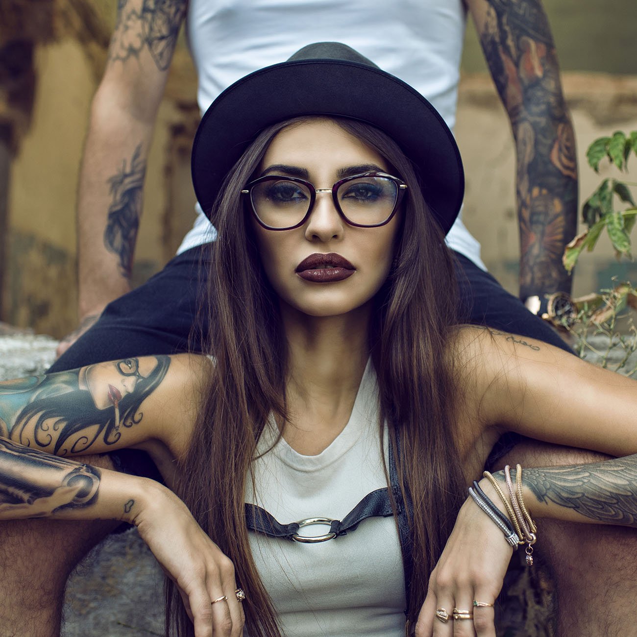 Grunge i cherry coke make-up