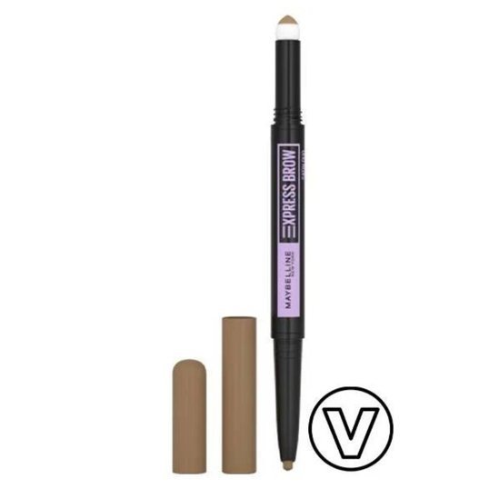 Otwarta kredka Express Brown Satin Duo w odcieniu dark blond.