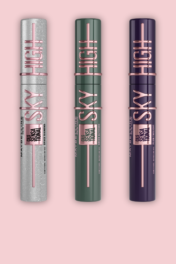 Maybelline Tattoo Brow lift stick packshot, on light blue background