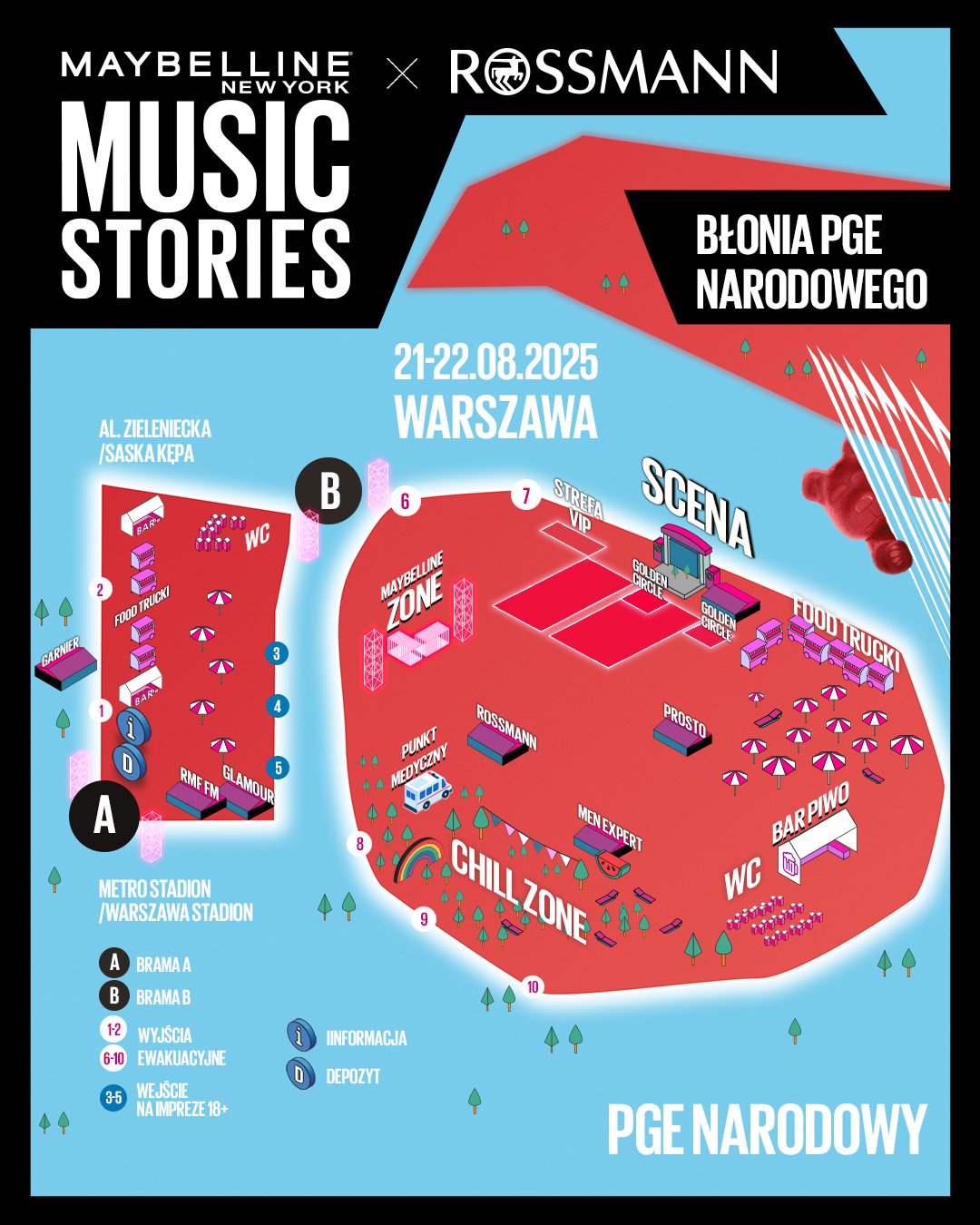 Maybelline NY Music Stories 2025 - letni festiwal - Warszawa