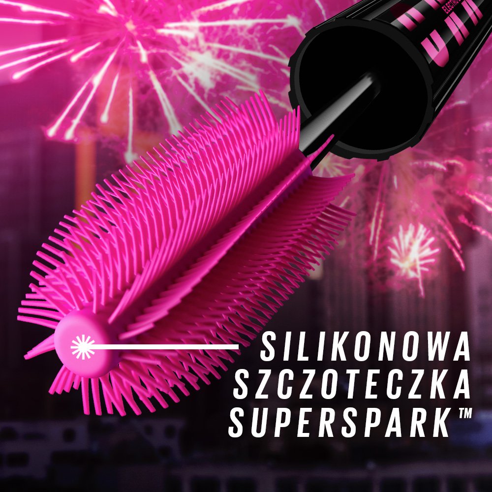 MNY Eye Lash Sensational Firework Electro Black Mascara AV21 Brush 1000x1000