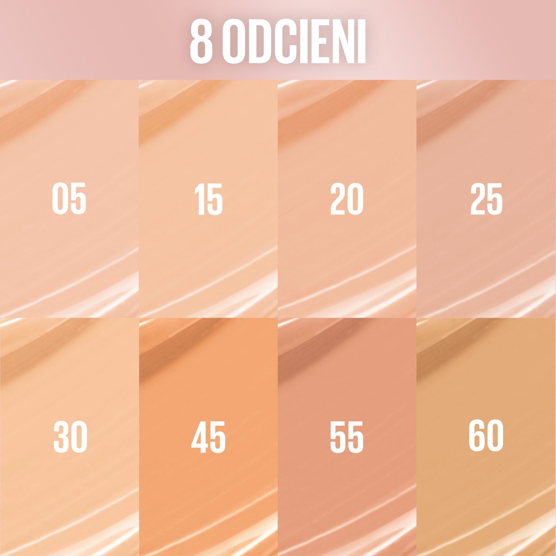 8 odcieni
